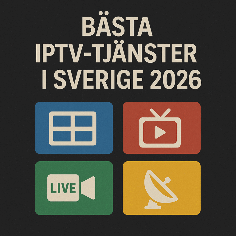 Bästa IPTV-tjänster i Sverige 2026