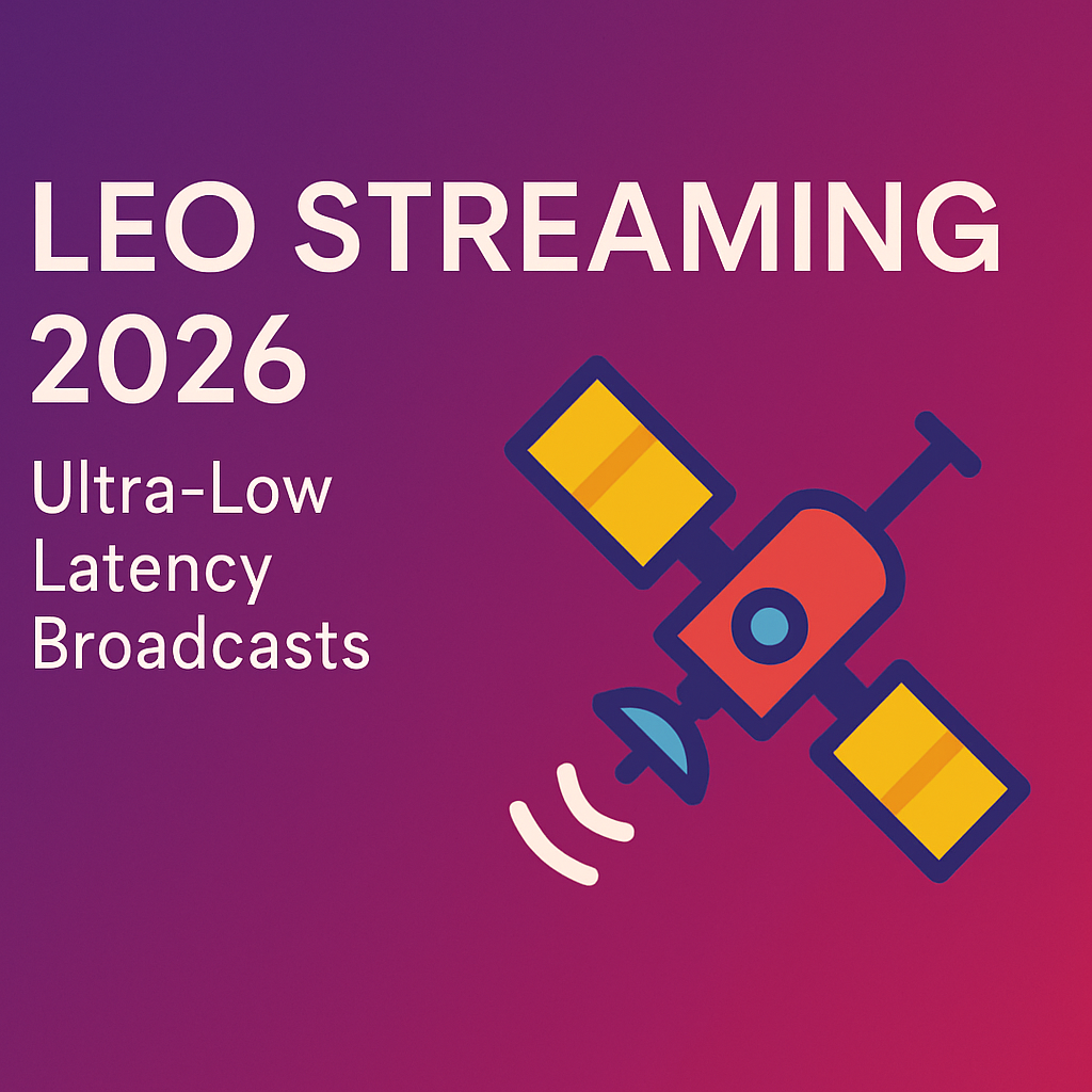 LEO Streaming 2026 Ultra-Low Latency Broadcasts