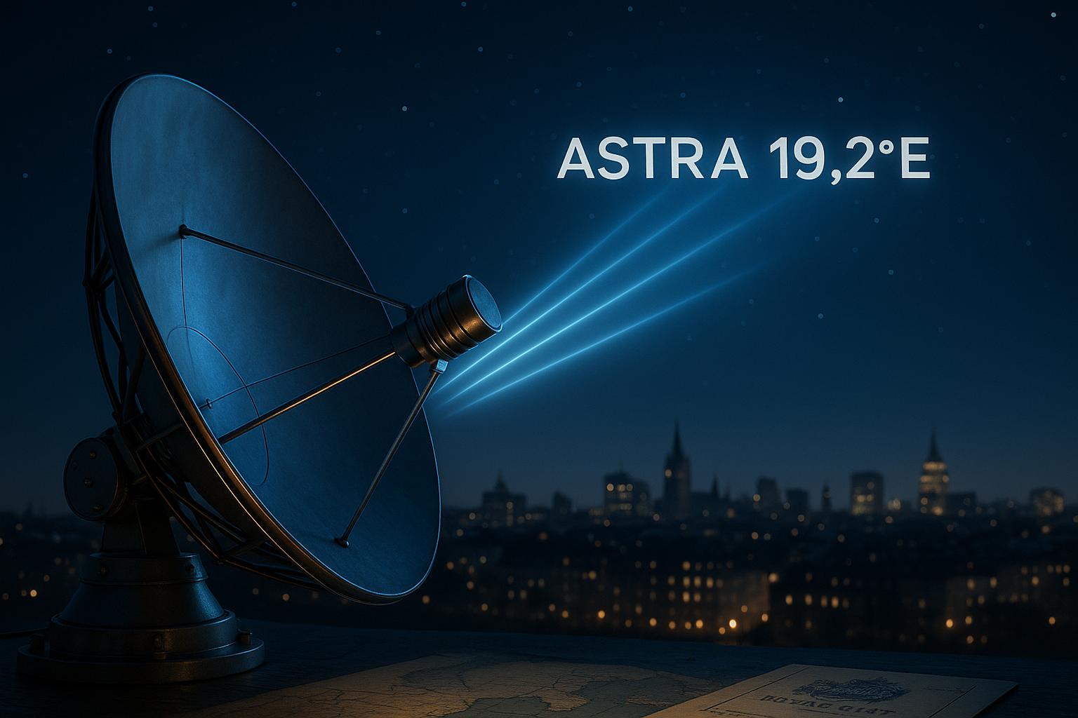 Astra 19.2E satellite frequency update 2026 with HD transponder visualization