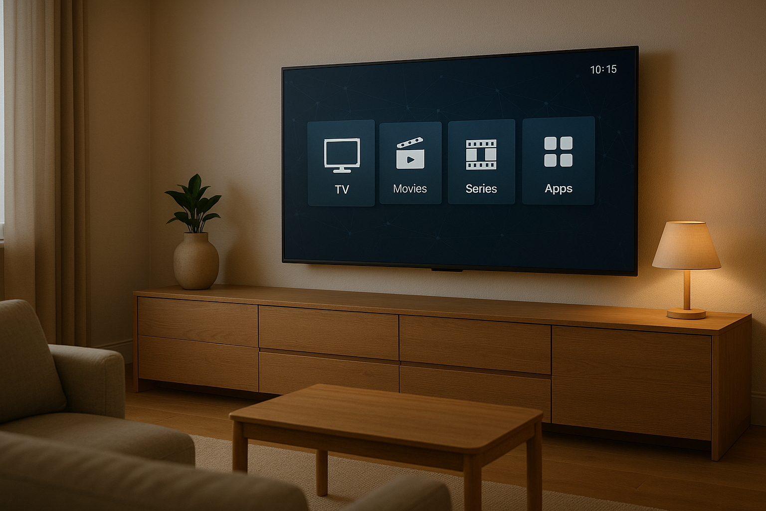 IPTV usage in Germany 2026 displayed on a modern smart TV interface