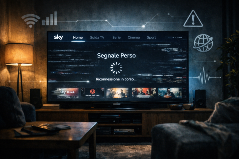 Sky Italia channels suddenly stop working on smart TV with buffering screen
