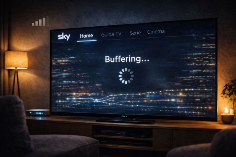 Sky Italia buffering on smart TV despite stable internet connection