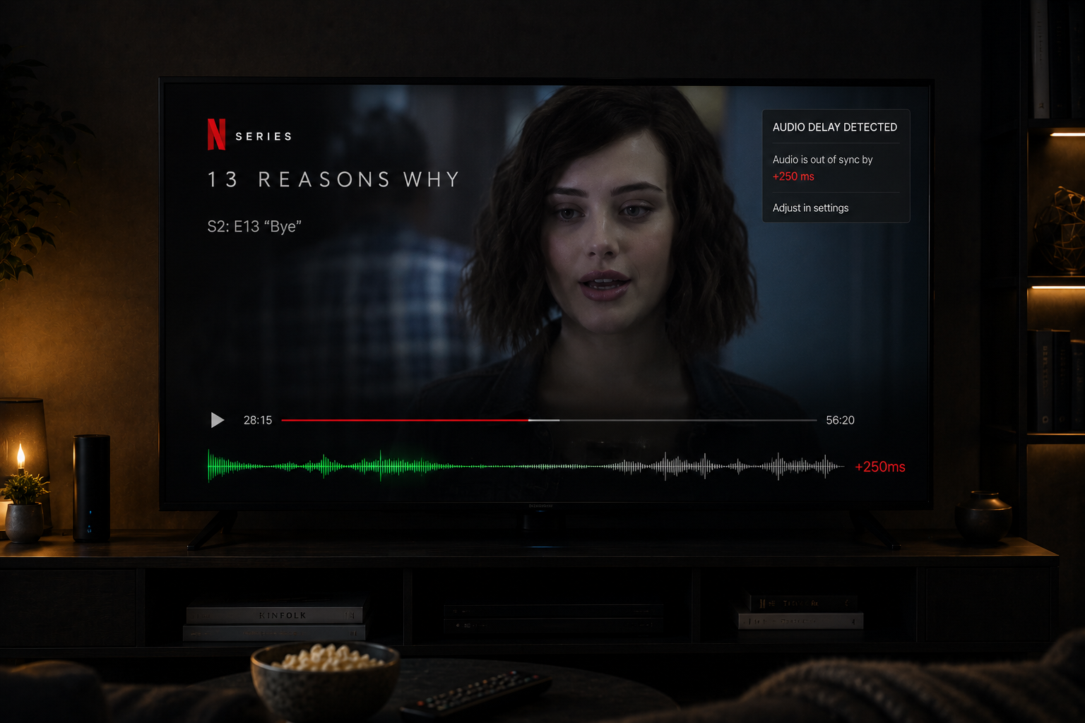 Netflix audio synchronization problem during streaming playback